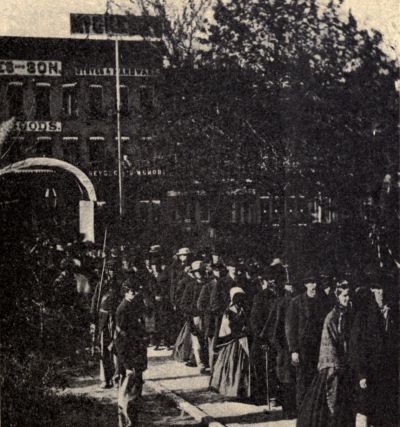 "Passing out of the State House, Philadelphia, April 23d, 1865" "Passing out of the State House, Philadelphia, April 23d, 1865"