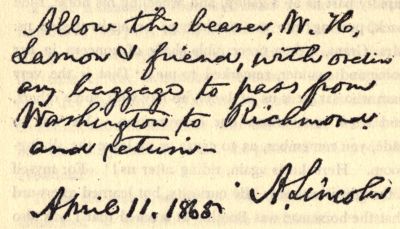 Hand written note Hand written note