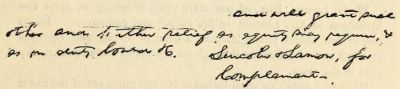 Conclusion of a Legal Document signed by Lincoln and Lamon. Conclusion of a Legal Document signed by Lincoln and Lamon.