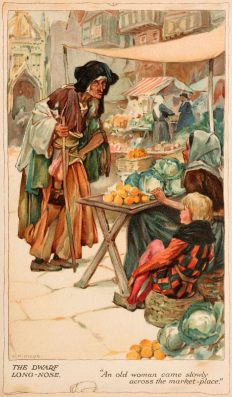 The old woman approaches Jacob and his mother