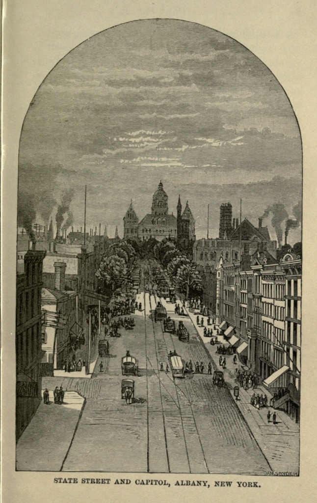 STATE STREET AND CAPITOL, ALBANY, NEW YORK.