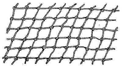 Net from ancient pottery, North Carolina.