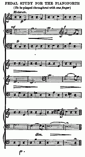 PEDAL STUDY FOR THE PIANOFORTE

(To be played throughout with one finger)