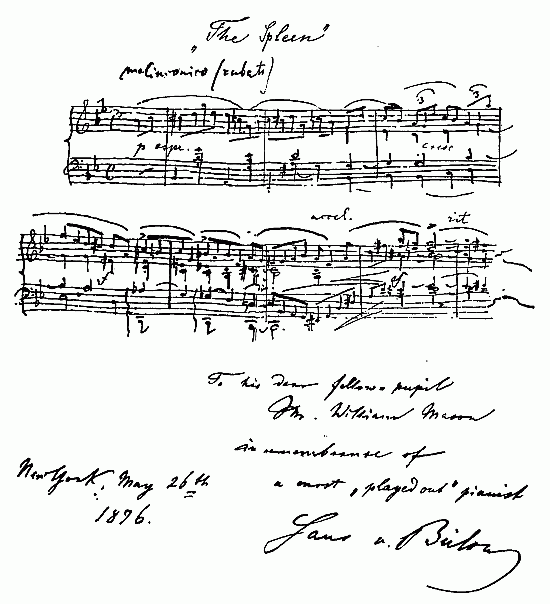 Autograph of Hans von BÃ¼low