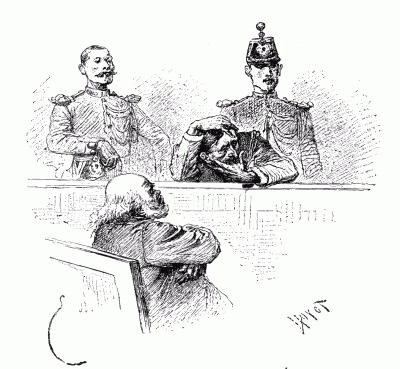 THE END OF AN AFFAIRE. After a drawing by Ãmile Bayard.