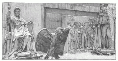 Louis XVIII. Group: Transferring the Napoleon III. ashes of Napoleon I. KINGS IN EXILE: DEPOSED STATUES IN THE GARDEN OF THE GARDE-MEUBLE DE L'ÃTAT, ON THE QUAI D'ORSAY.