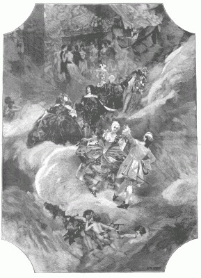 THE FRENCH DANCES THROUGHOUT THE AGES. DECORATION FOR THE GRANDE SALLE DE FÃTES IN THE NEW HOTEL DE VILLE. Painted by AimÃ©-N. Morot.