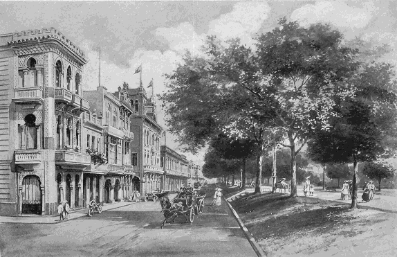 THE PRADO

Havana's most fashionable residence street and driving thoroughfare
extends from the gloomy Punta fortress along the line of the ancient
city wall, past the Central Park to Colon Park, shaded with laurels and
lined with handsome homes and clubs. In 1907 a hurricane wrecked many of
the great laurels, as well as the royal palms of Colon Park, but in the
genial climate of Cuba the ravages of the elements were rapidly
repaired. The Prado was officially renamed by the Cuban Republic the
Paseo de Marti, in honor of JosÃ© Marti, but the old name still clings
inseparably to it.
